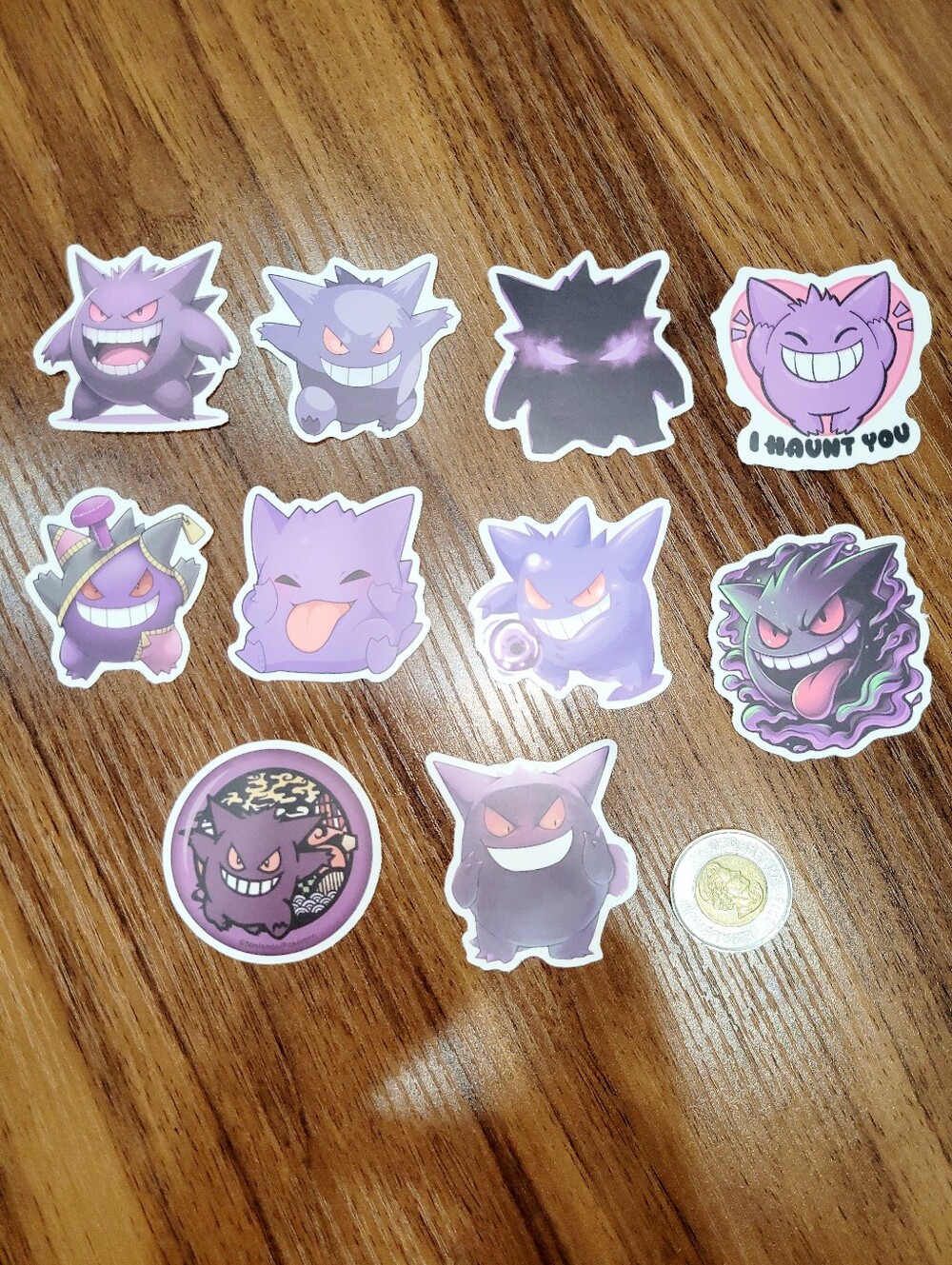 3//$20 10Pcs Pokemon Gengar Waterproof Stickers Set